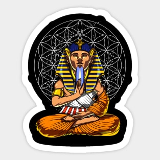 Egypt Pharaoh Meditation Sticker